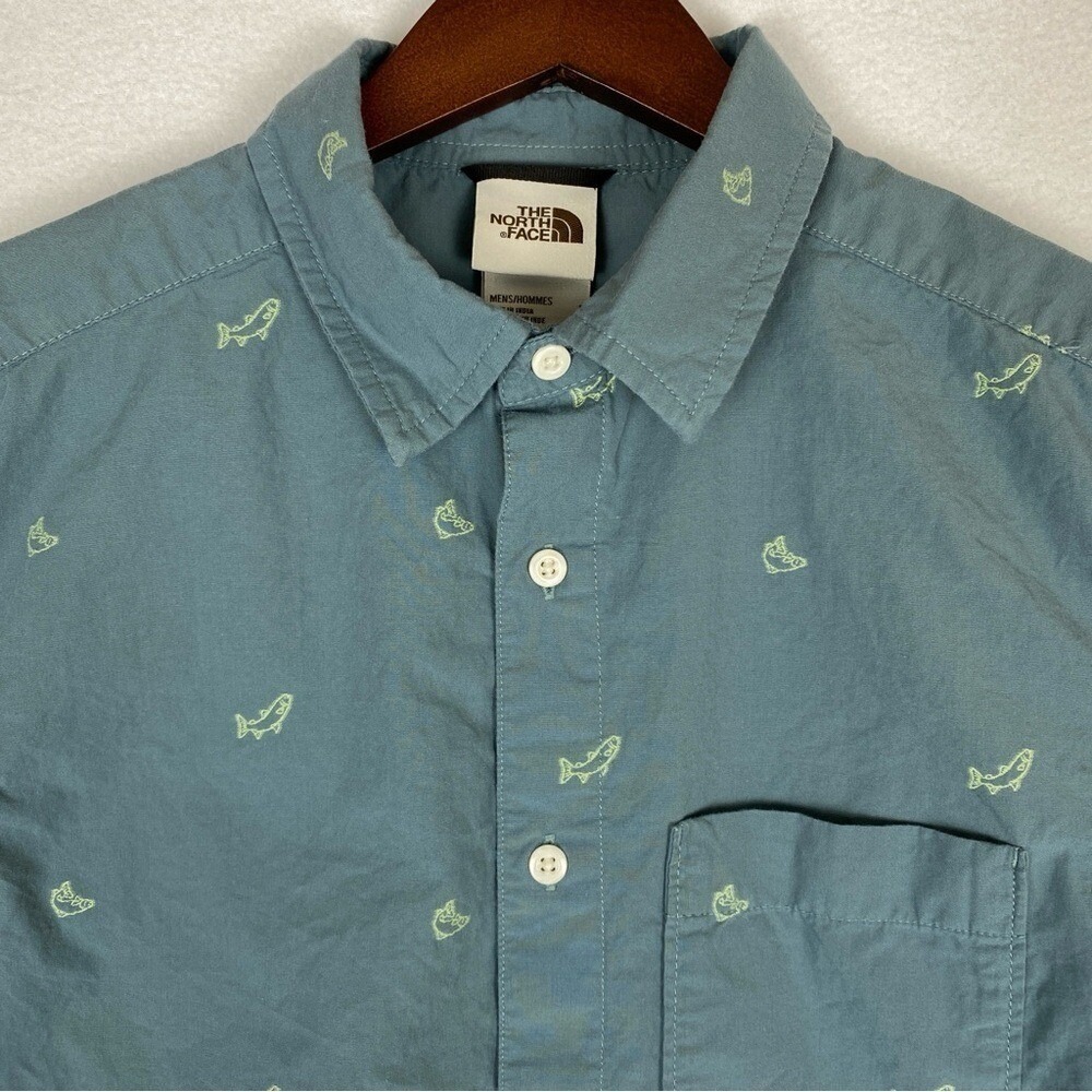 The North Face Mens S Baytrail Jacquard AOP SS Button Up Shirt NF0A55MP